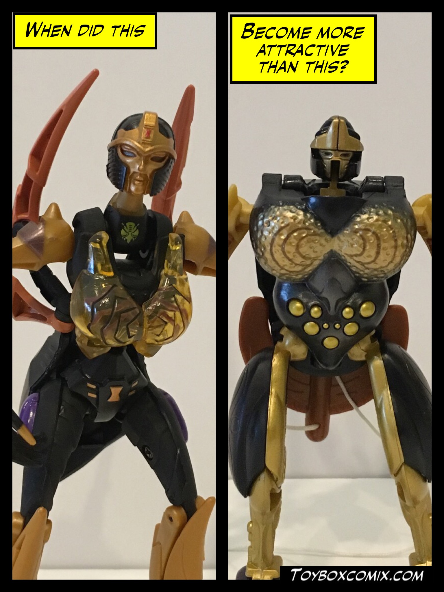 Two Blackarachnia toys