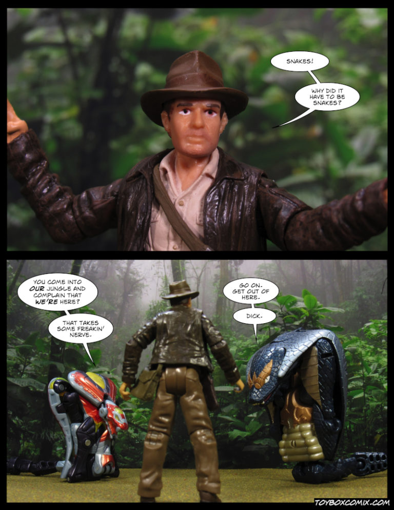 Indiana Jones snakes Corhada Nightviper web – Toy Box Comix